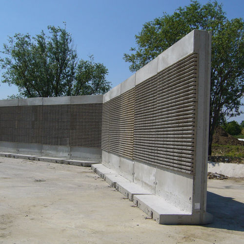 Parede antirruído autoportante - FREESTANDING SYSTEM - Paver - pré-fabricada / em concreto armado