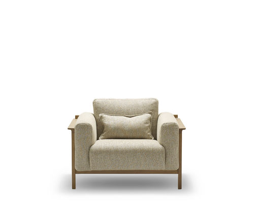 Poltrona contemporânea - CONTIS BOURG - Bosc - em tecido / em carvalho / cor personalizável