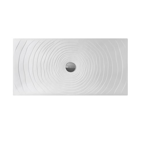 Piso de box retangular - WATER DROP   - FLAMINIA - elevado / ao nível do piso / em cerâmica