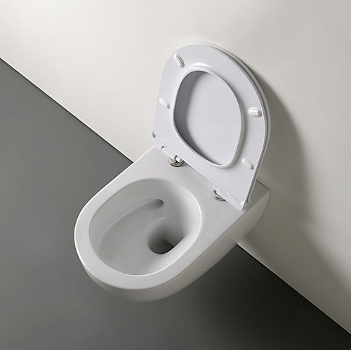 Vaso sanitário suspenso - APP GOSILENT - FLAMINIA - em cerâmica / da linha residencial / oval