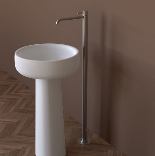 Misturador monocomando para lavatório - ST3052ACC - FLAMINIA - freestanding / em aço inoxidável / em inox escovado