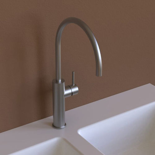 Misturador monocomando de bancada - ST200ACC - FLAMINIA - em aço inoxidável / em inox escovado / para cozinha