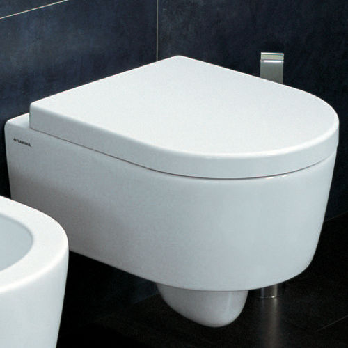 Vaso sanitário suspenso - MINI LINK GOCLEAN® - FLAMINIA - em cerâmica / de Giulio Cappellini / da linha residencial