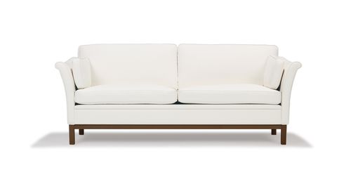 Sofá clássico - ALBERTA - LK Hjelle - em tecido / com capa removível / branco