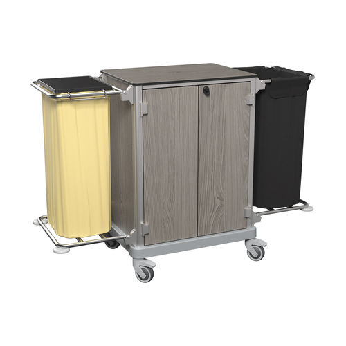 Carrinho de limpeza - MIRAI M KIT + - CADDIE HOTEL - para hotel / em alumínio / em HPL