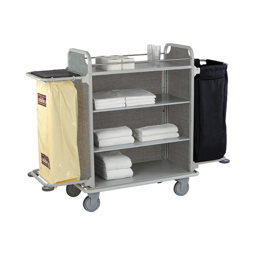 Carrinho de limpeza - TAHITI L KIT  - CADDIE HOTEL - para roupa / para hotel / em aço