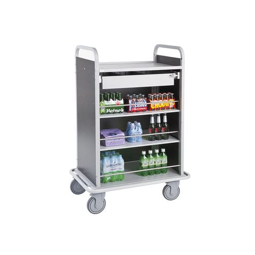 Carrinho para bebidas - IBIZA BAR L - CADDIE HOTEL - para hotel / metálico / em HPL