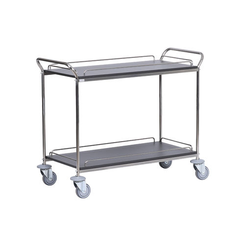 Carrinho de serviço - PASSEPARTOUT 2 - CADDIE HOTEL - para hotel / em aço cromado / laminado
