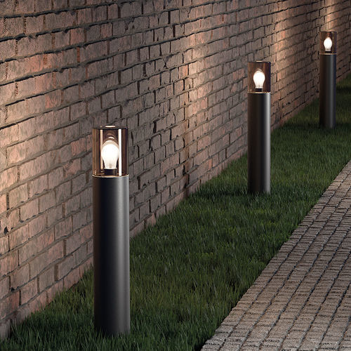 Poste balizador de iluminação de jardim - GLASS - Novalux s.r.l.  - contemporâneo / em vidro / metálico