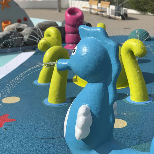 Estrutura lúdica para parque aquático - KVM SEA  - Rodeco AB  - modular / interativa / a jato de água