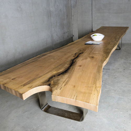 Mesa de conferências contemporânea - SUN WOOD KONFERENZTISCH - AHORN - SUN WOOD by Stainer - em madeira / metálica / retangular