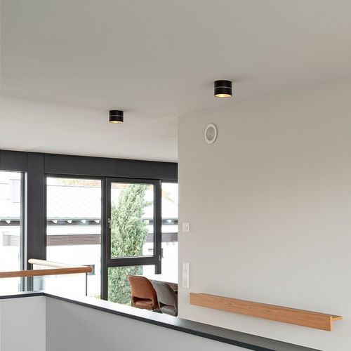 Plafon contemporâneo - TUDOR - OLIGO - tubular / metálico / em vidro acrílico