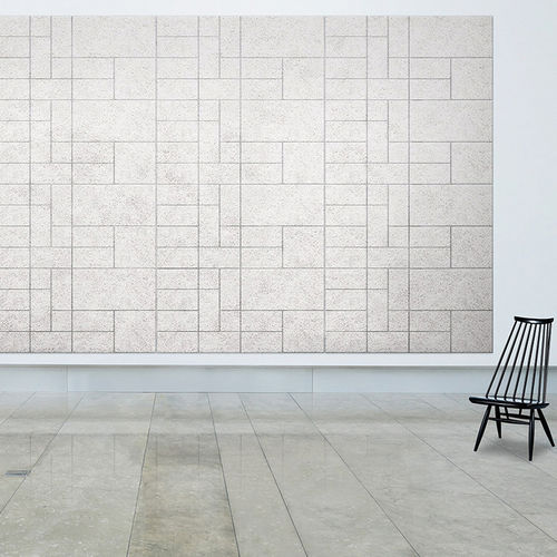 Painel acústico de parede - RECTANGLE - BAUX - em lã de madeira / retangular / para escritório