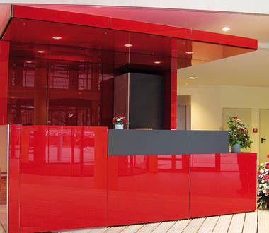 Painel de vidro temperado - COLOR - Semcoglas Holding GmbH - opaco / esmaltado / para fachada
