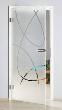 Painel de vidro decorado - DESIGN DIVERSITY - Semcoglas Holding GmbH - translúcido / para porta