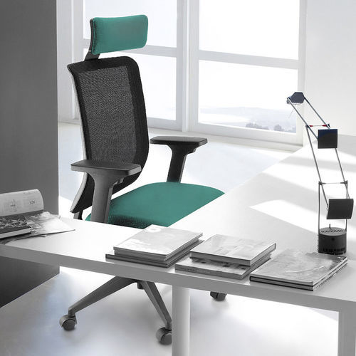 Poltronas de escritório contemporânea - WI-MAX R - SOKOA - em tela / em tela / metálica