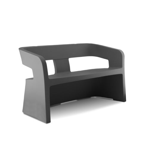 Sofá compacto - KARLA - SOKOA - contemporâneo / para ambiente externo / branco