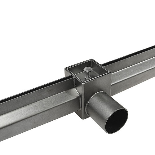 Calha de escoamento com grelha - 1480 - Inoxsystem S.r.l. - com fenda central / grelha em aço inoxidável / de piso