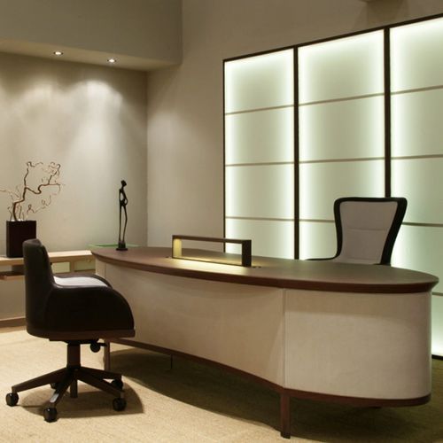 Mesa secretária de piso - 60 series - DIMENSIONE CHI WING LO - de 2 lugares / contemporânea / em carvalho natural