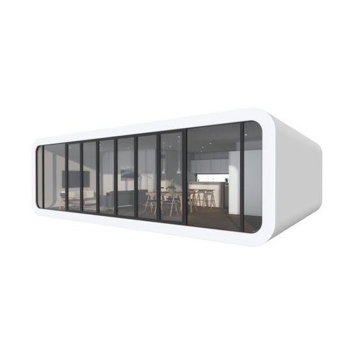 Microcasa pré-fabricada - WHITE - Coodo - modular / contemporânea / em madeira