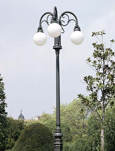 Poste de iluminação pública - SOROLLA - Colomer - clássico / em ferro fundido / em alumínio anodizado