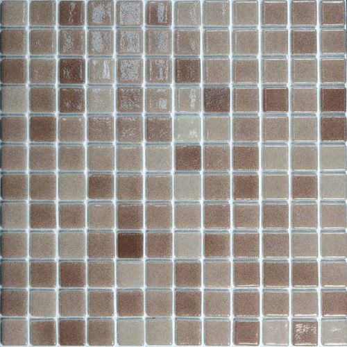 Pastilhas em vidro - BR-5002-A TOSTADO  - Mosavit - para piscina / de piso / estampada