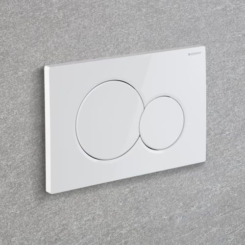 Botão de descarga de água duplo - SIGMA01 - GEBERIT - da linha residencial / da linha comercial