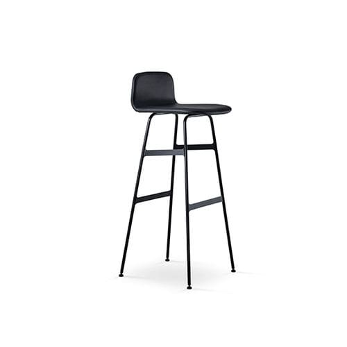 Cadeira alta contemporânea - COPILOT - DK3 - para ambiente interno / em tecido / em couro