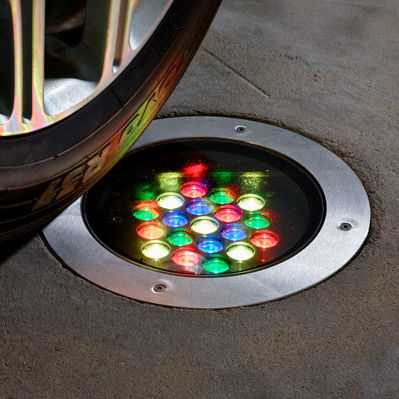 Spot de piso - BURSTSCAPE - COLOR KINETICS - LED RGBW / redondo / IP65