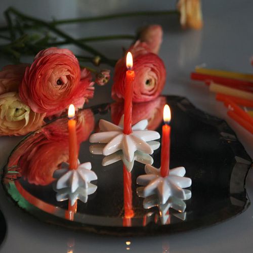 Castiçal em porcelana - STAR  - Tsé & Tsé associées