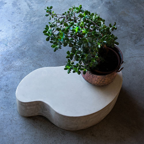 Mesa de centro de design original - LAND.7.30 - LOVECEMENT - em fibrocimento / com base em concreto reforçado com fibras / feita à mão