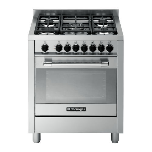 Fogão a gás - PTV762XS - Tecno SpA - 5 bocas / 1 forno / classe A
