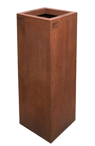Floreira em aço Corten - MILAN - WALFiLii - quadrada / contemporânea / para ambiente externo