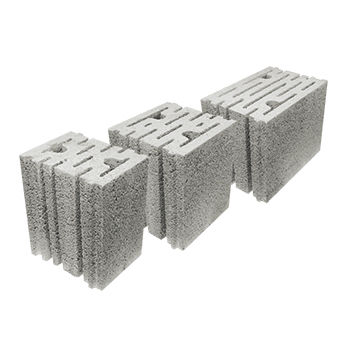 Bloco de concreto leve - Technitherm - para parede / com juntas finas