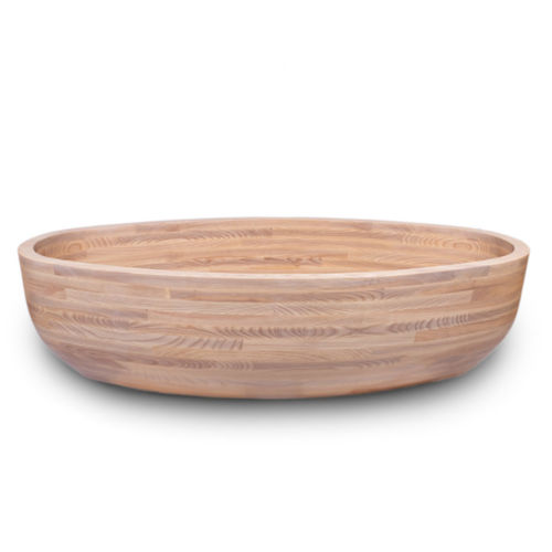 Banheira oval - KANO - MICHOR - freestanding / para residência / em madeira de freixo