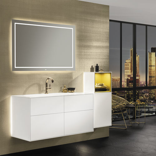Gabinete de banheiro de parede - FINION : G05 - Villeroy & Boch - em madeira laqueada / contemporâneo / com gavetas