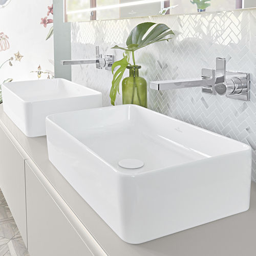 Cuba de apoio - COLLARO : 4A2056 - Villeroy & Boch - em cerâmica / retangular / contemporânea