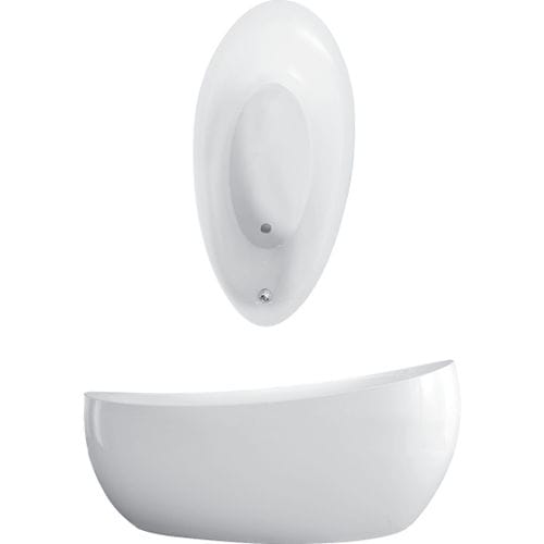Banheira oval - AVEO NEW GENERATIO: UBQ194AVE9W1BCV - Villeroy & Boch - freestanding / em acrílico / em compósito de quartzo