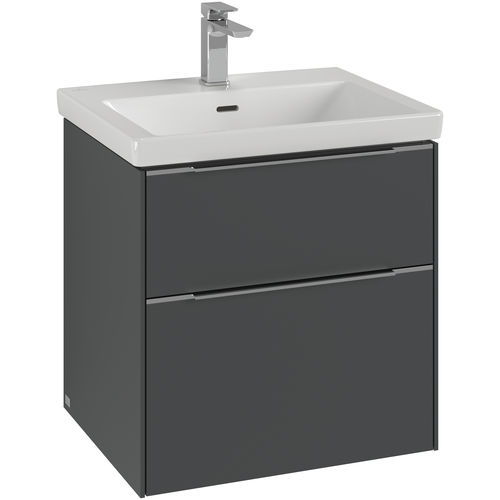Gabinete de banheiro suspenso - SUBWAY 3.0: C57800 - Villeroy & Boch - em madeira / em alumínio / contemporâneo