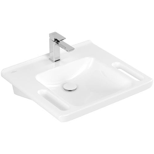 Cuba suspensa - VICARE : 4A6861XX - Villeroy & Boch - em cerâmica / com toalheiro / retangular