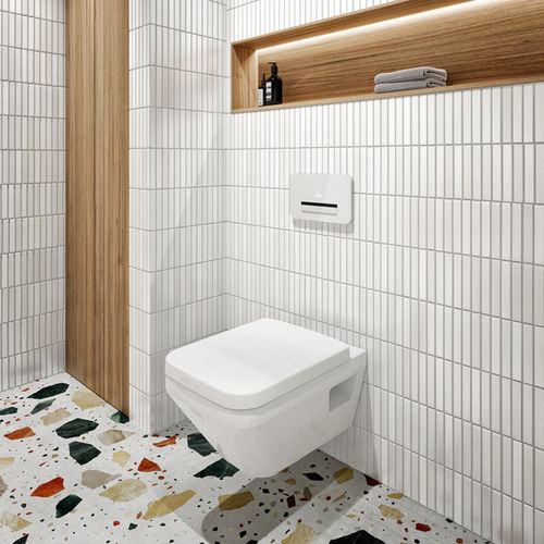 Vaso sanitário suspenso - ARCHITECTURA TWISTFLUSH 5685 C0 XX - Villeroy & Boch - em cerâmica / da linha residencial / retangular
