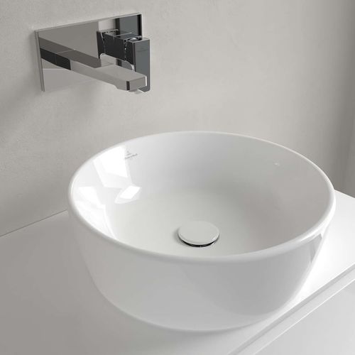 Cuba integrada - 5A254501 - Villeroy & Boch - em cerâmica / redonda / sem furos