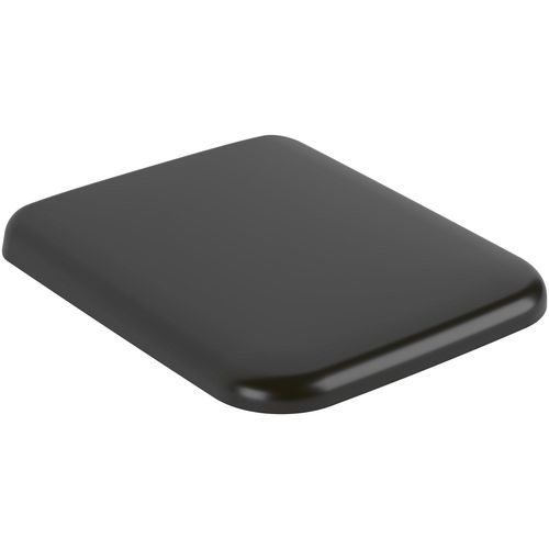 Assento sanitário com fecho amortecido - 8M76S101 - Villeroy & Boch - em termoendurecível / preto / da linha comercial