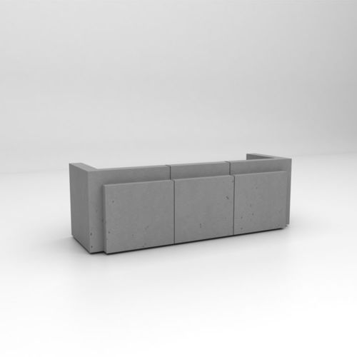 Balcão de recepção modular - VOLUME 2 - ISOMI - em concreto