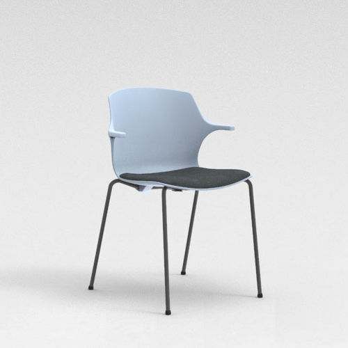 Cadeira para interlocutor contemporânea - FRILL - Mobel Línea - para ambiente interno / em material plástico / estofada