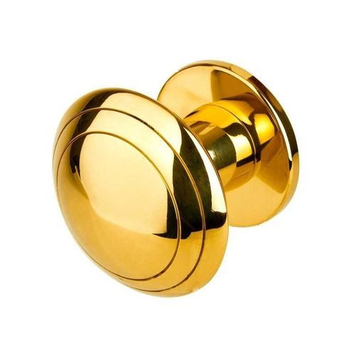 Puxador de porta tipo botão clássico - B617LP - DCG PICARDIE - em latão / acetinado / polido