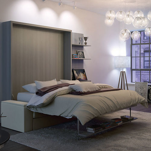Cama retrátil - GHOST BASIC - smqrt beds - de casal / contemporânea / com box baú