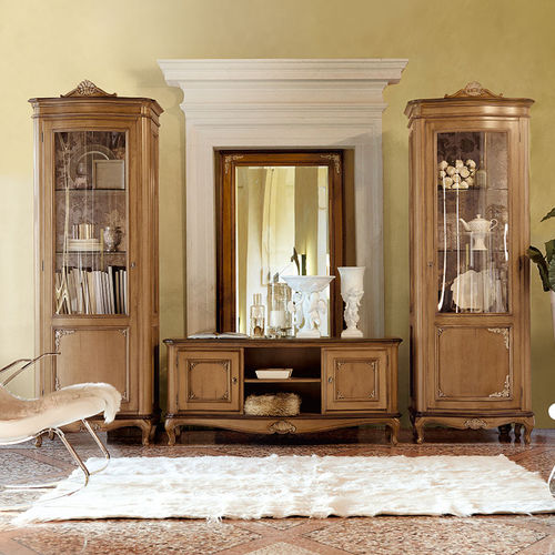 Vitrina de estilo - TAORMINA  - Villa Nova Italia - em vidro / em madeira laqueada