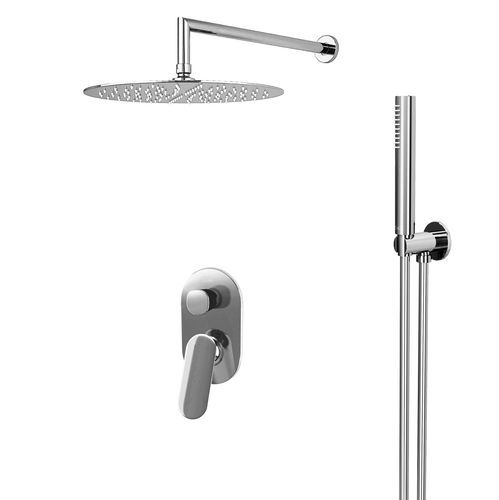 Conjunto de chuveiro de embutir na parede - R360.SS.5C - ZeVa - contemporâneo / com chuveiro de mão / com cabeça fixa