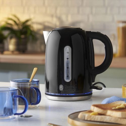 Chaleira elétrica em aço inoxidável escovado - QUIET BOIL - RUSSELL HOBBS